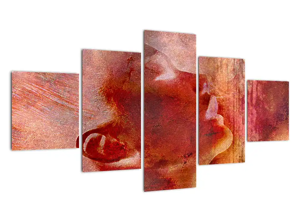 Schilderij - Profiel van vrouwengezicht Szybka dostawa