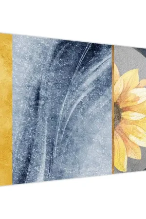 Schilderij - Vormen en bloemen Rabat