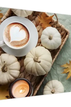 Schilderij - Herfstontmoeting Nowość