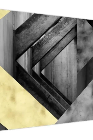 Schilderij - Getextureerde vormen Niska cena