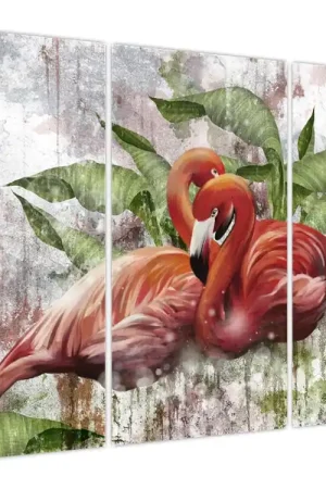 Schilderij - Flamingo´s Zwrot pieniędzy