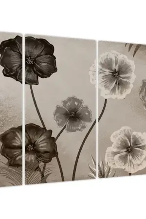 Schilderij - Getekende bloemen Promocja