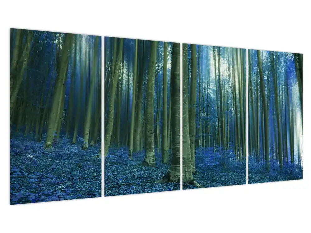 Nowość Schilderij - Blauw bos