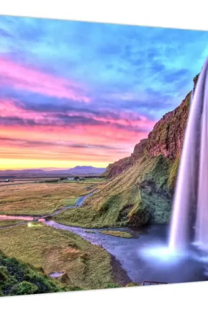 Schilderij - Seljalandsfoss waterval Tani