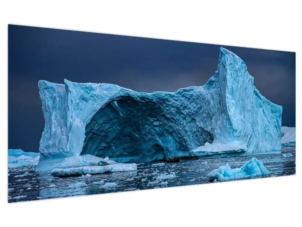 Schilderij - Ijsgrot Premium