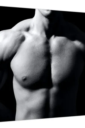 Oryginalny Schilderij - Gespierde man