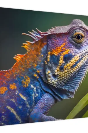 Tani Schilderij - De gekleurde leguaan