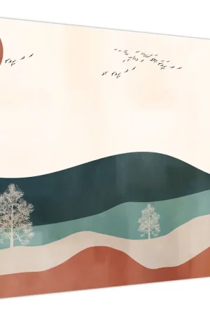 Schilderij - Geïllustreerd landschap Nowość