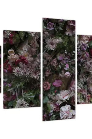 Schilderij - Bloemenmuur Autentyczny