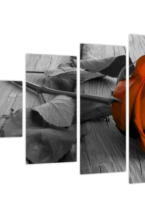 Nowość Schilderij - Oranje Roos