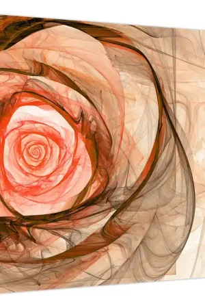 Schilderij - Abstract roze met witte achtergrond Bezpieczna płatność