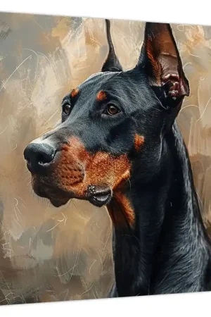 Schilderij - Portret van Dobrman Zwrot pieniędzy