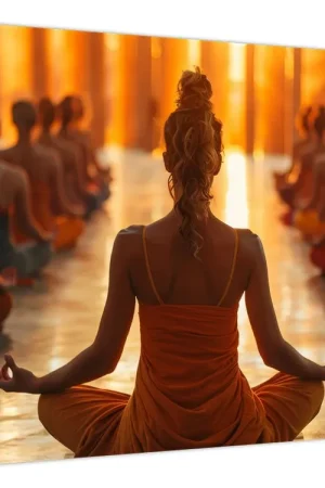 Schilderij - Yoga lessen Ekspresowa dostawa