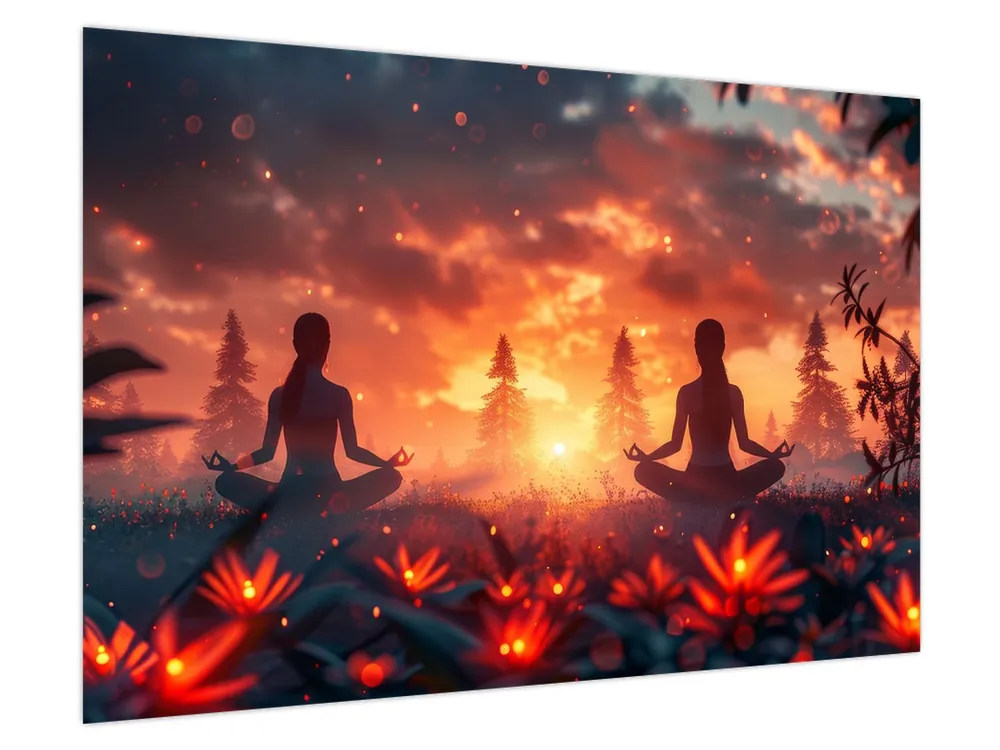 Schilderij - Yoga in de natuur Bezpieczna płatność