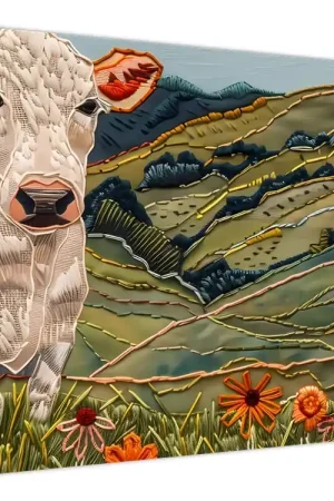 Schilderij - Imitatie van gebreid motief Szybka dostawa