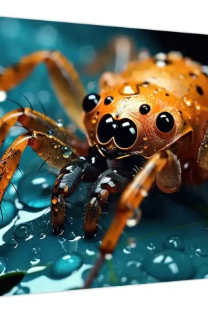 Nowość Schilderij - Detail van spin