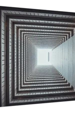 Oryginalny Schilderij - Uitzicht vanuit het gebouw