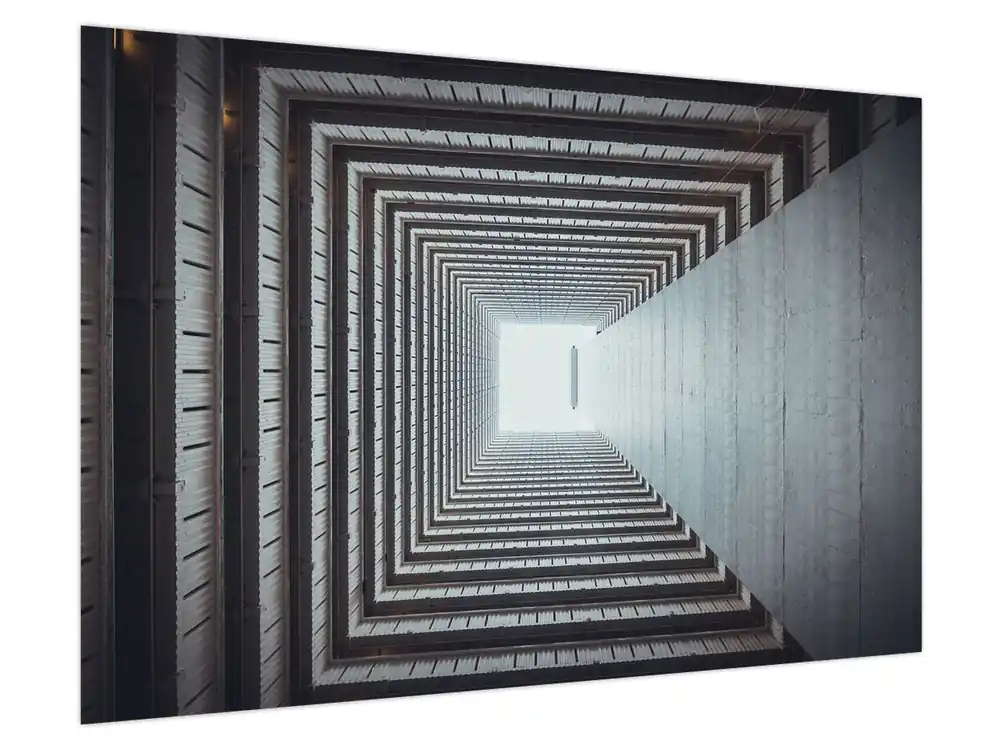 Oryginalny Schilderij - Uitzicht vanuit het gebouw