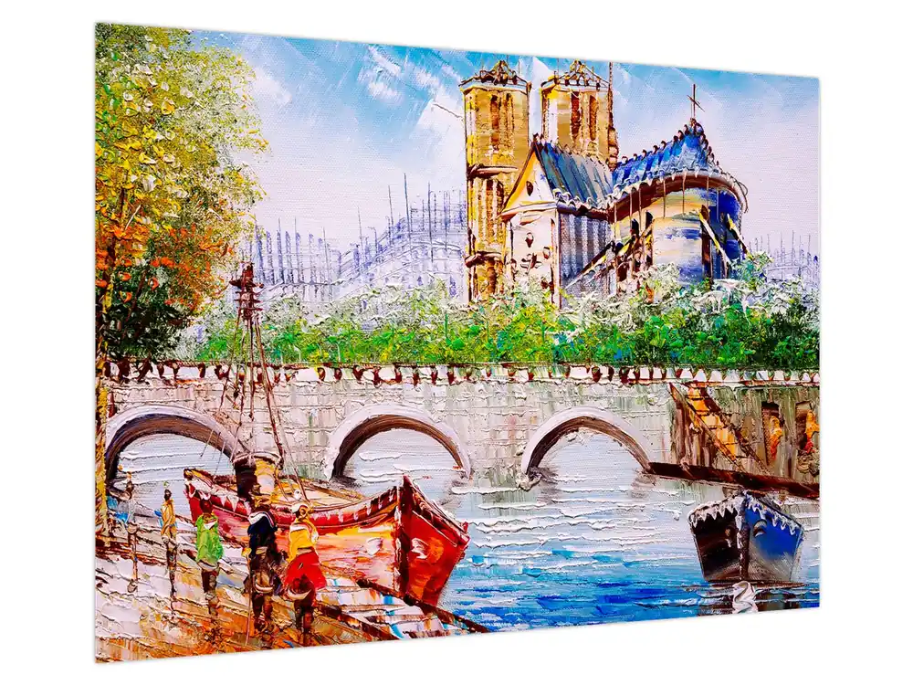 Tylko dziś Schilderij - Olieverfschilderij van de stad