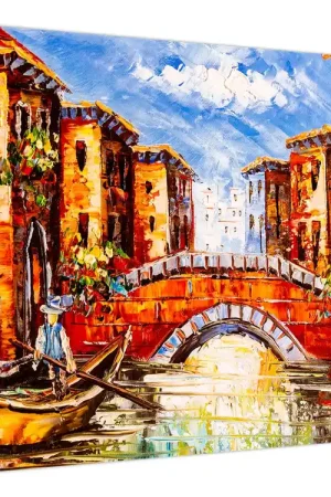 Schilderij - Olieverfschilderij van de stad III. Szybka dostawa