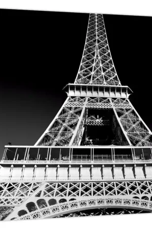 Bezpieczna płatność Schilderij - Eiffeltoren, zwart-wit