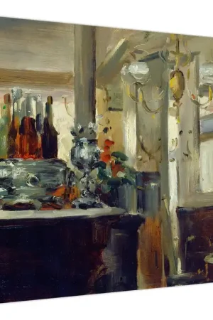 Oryginalny Schilderij - Style of Edouard Manet, Bon Bock Cafe, reproducties