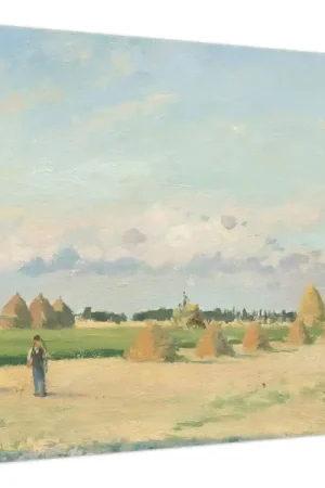 Schilderij - Camille Pissarro, Landscape, Ile de France, reproducties Premium