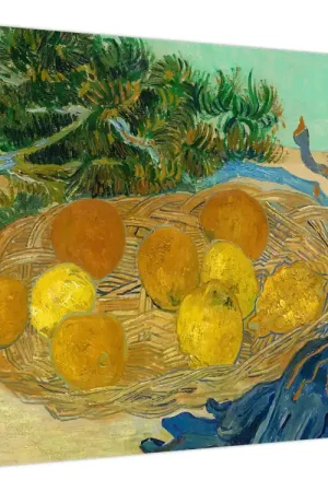 Schilderij - Vincent van Gogh, Stilleven van Sinaasappels en Citroenen met Blauwe Handschoenen, reproducties Niska cena