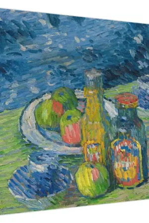 Schilderij - Alexej von Jawlensky, Still Life with Bottles and Fruit, reproducties Ostatnia szansa