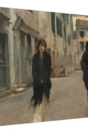 Promocja Schilderij - John Singer Sargent, Street in Venice, reproducties