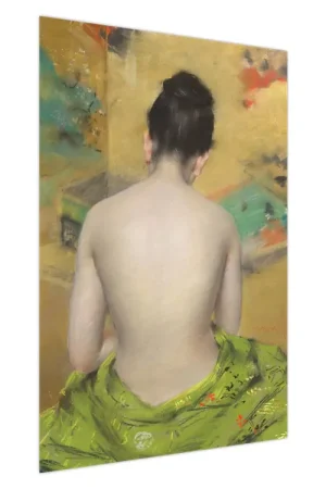 Schilderij - William Merritt Chase, Study of Flesh Color and Gold, reproducties Oferta limitowana