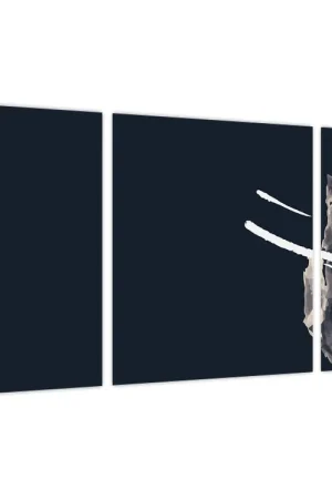 Kup teraz Schilderij - Donkerblauwe abstractie