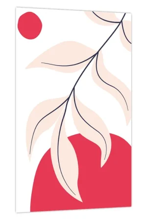 Oferta limitowana Schilderij - Roze bloemenabstractie N⁰2