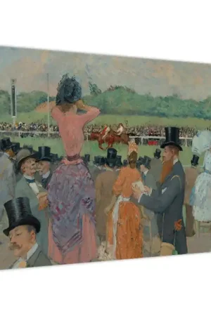 Schilderij - Jean-Louis Forain, The Races at Longchamp, reproducties Ostatnia szansa