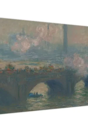 Schilderij - Claude Monet, Waterloo Bridge, Gray Day, reproducties Premium