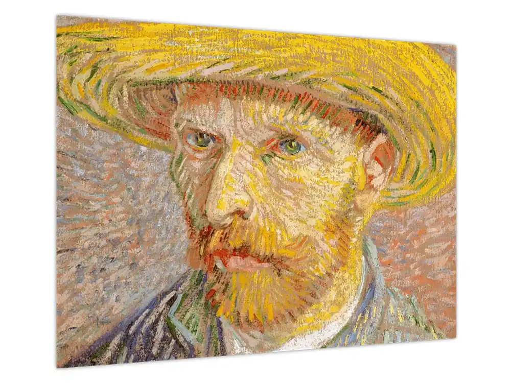 Oryginalny Schilderij - Vincent van Gogh, Self-Portrait with a Straw Hat (The Potato Peeler), reproducties