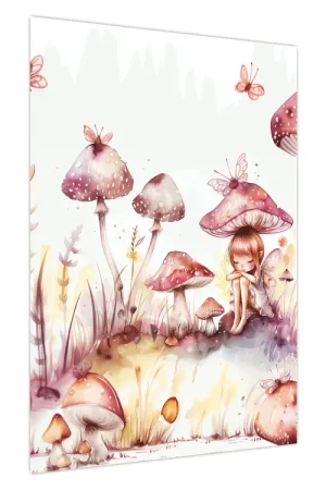 Schilderij - Roze fee Wyprzedaż