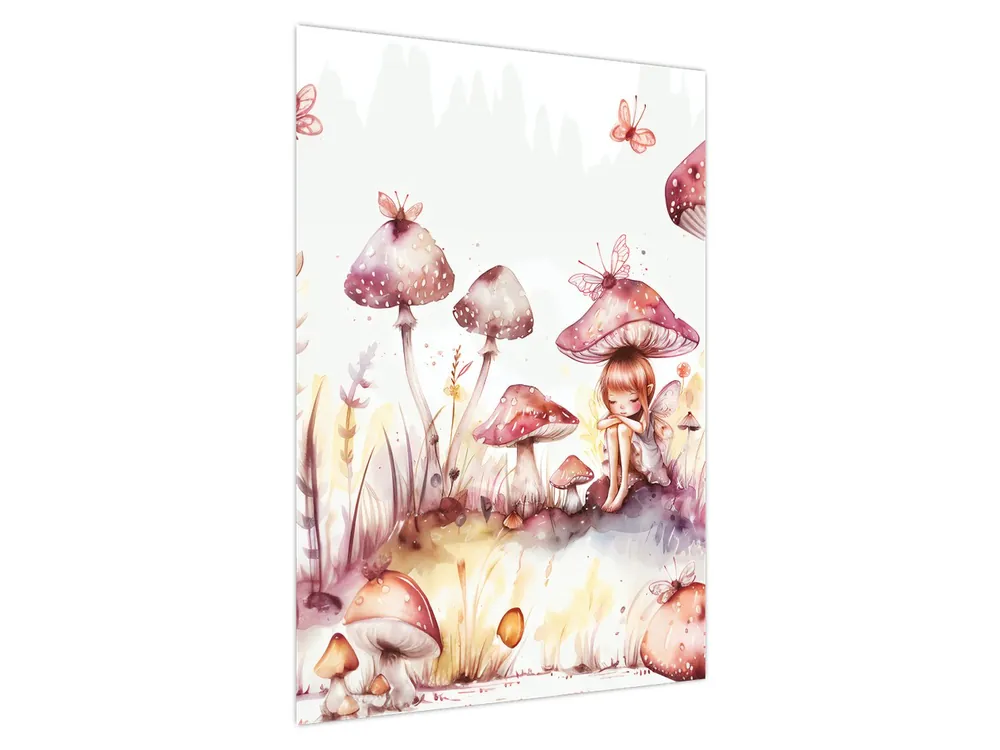 Schilderij - Roze fee Wyprzedaż