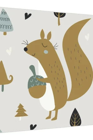 Darmowa dostawa Schilderij - Eekhoorn met een noot