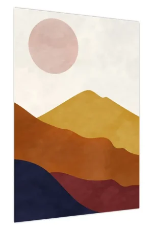 Bezpieczna płatność Schilderij - Aquarel bergen N⁰1