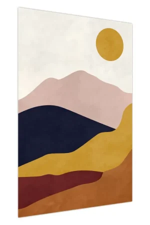 Premium Schilderij - Aquarel bergen N⁰2