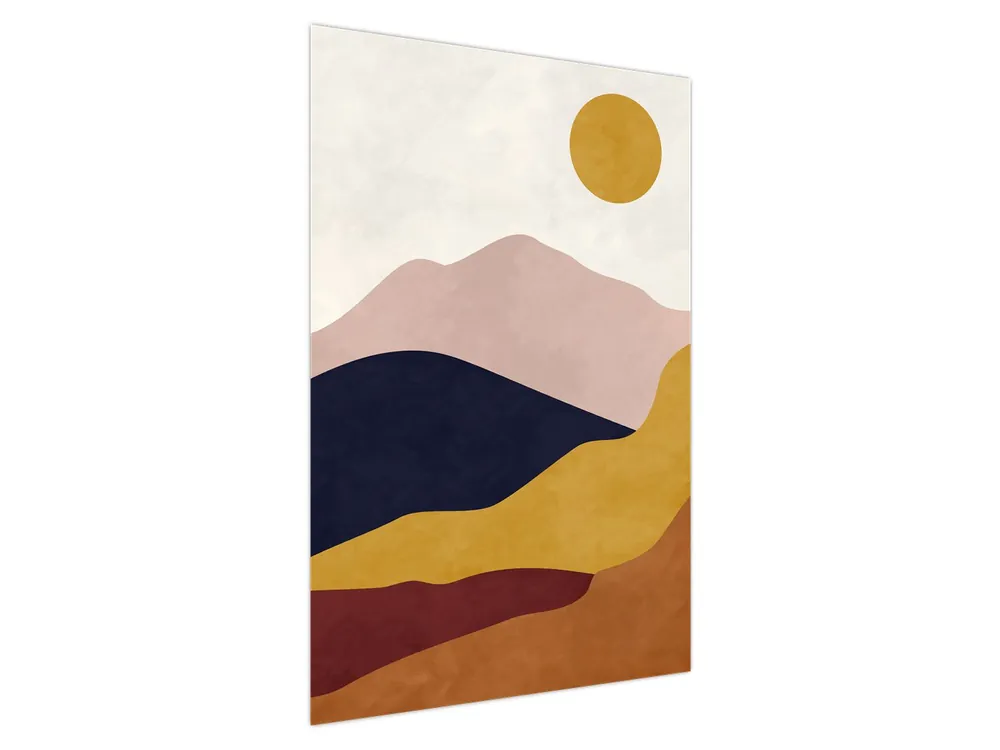 Premium Schilderij - Aquarel bergen N⁰2