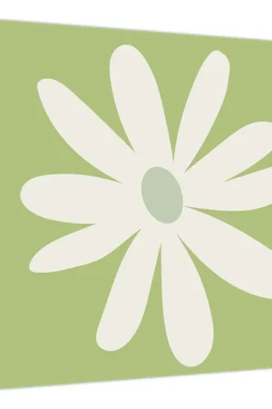 Oryginalny Schilderij - Hippies, groene bloemen N⁰2