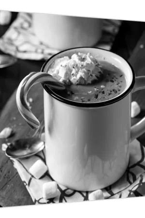 Schilderij - Warme chocolademelk voor Kerstmis Popularny