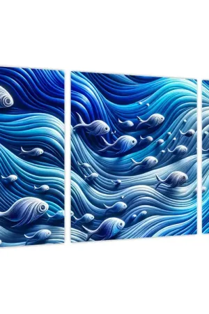 Popularny Schilderij – Vissen in de golven