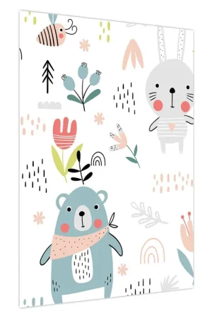 Schilderij - Dieren in de wei Tani