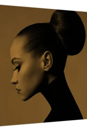 Schilderij - Vrouw in profiel Oryginalny