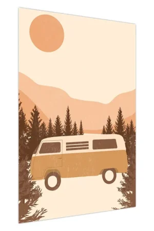 Schilderij - Vintage bestelwagen N⁰2 Tani