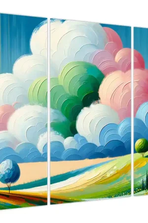 Oferta limitowana Schilderij - Landschap met wolk