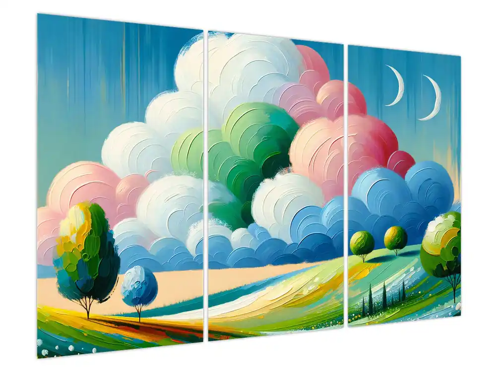 Oferta limitowana Schilderij - Landschap met wolk